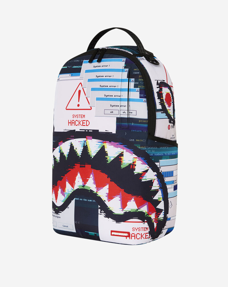 Sprayground Hacked Shark DLXR Backpack B7410 Multi 4