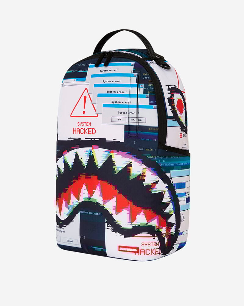 Sprayground Hacked Shark DLXR Backpack B7410 Multi 4