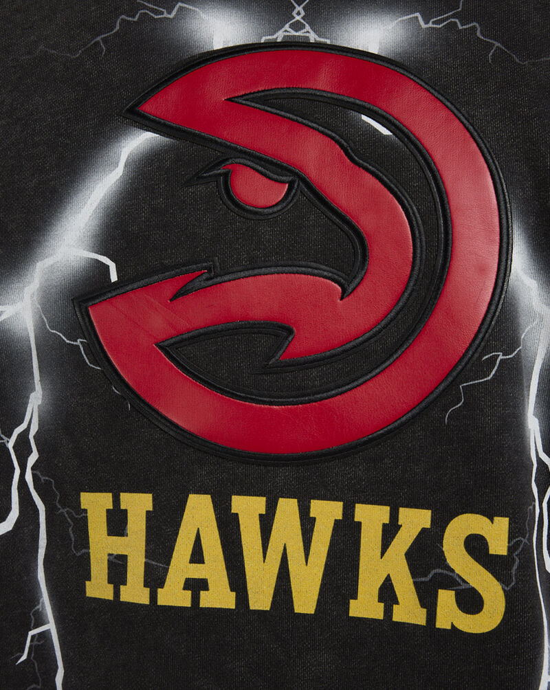 PRO STANDARD Atlanta Hawks Lightning Hoodie  BAH5517045-WBK Black 3