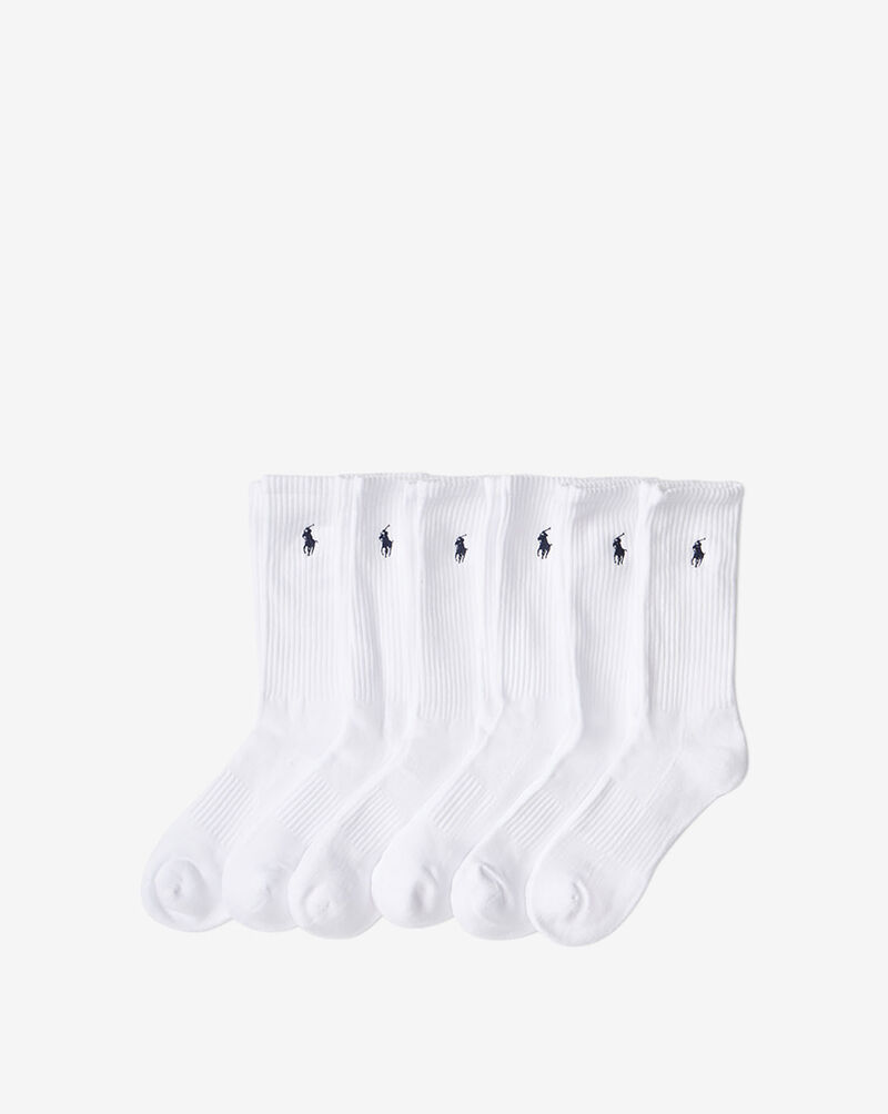 Polo Ralph Lauren Sport Crew 6Pk Socks (L) 821480PKZ3-100 Multi 1