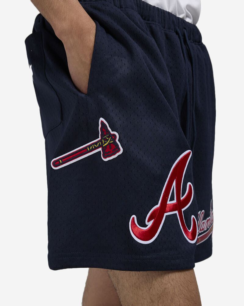 PRO STANDARD Atlanta Braves Mesh Shorts LAB3315447-MDN Blue 3