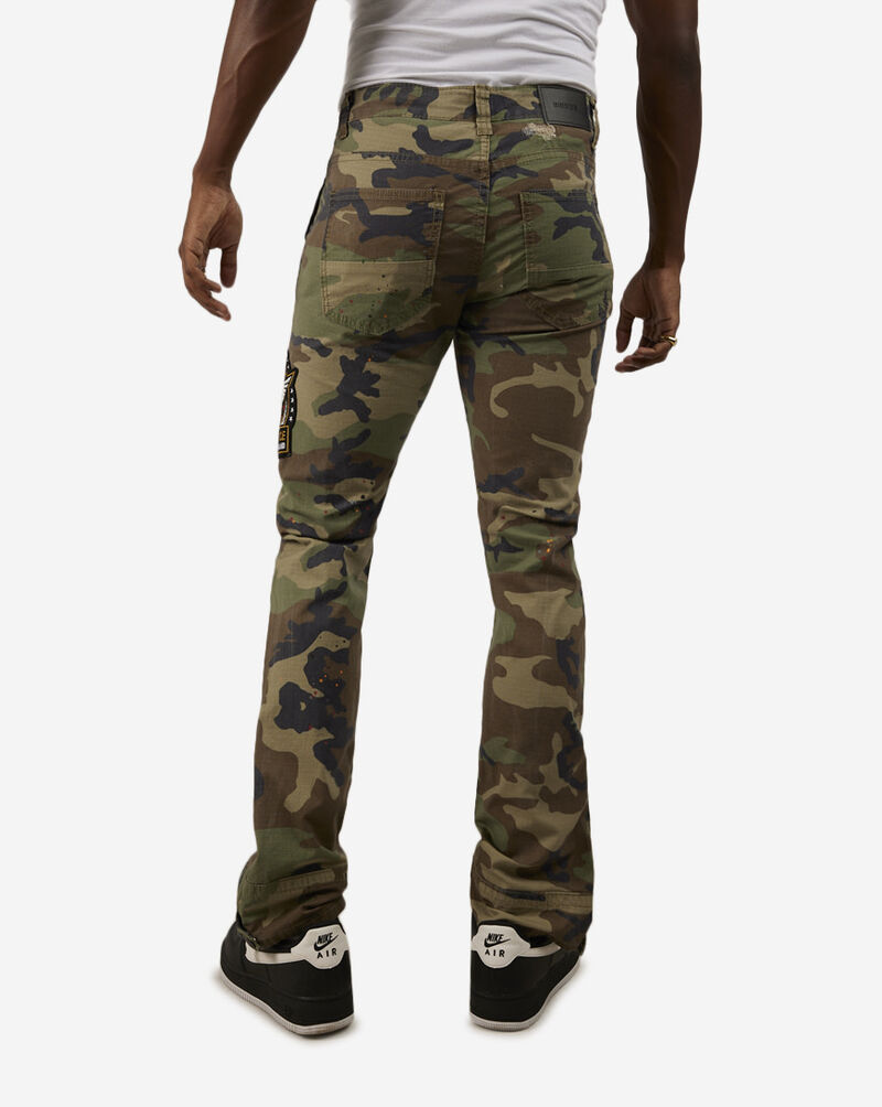 Camo Flare Twill Pants