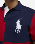 Polo Ralph Lauren Big Pony Basic Stripe Mesh Polo Shirt 710964542001-RED Red 3