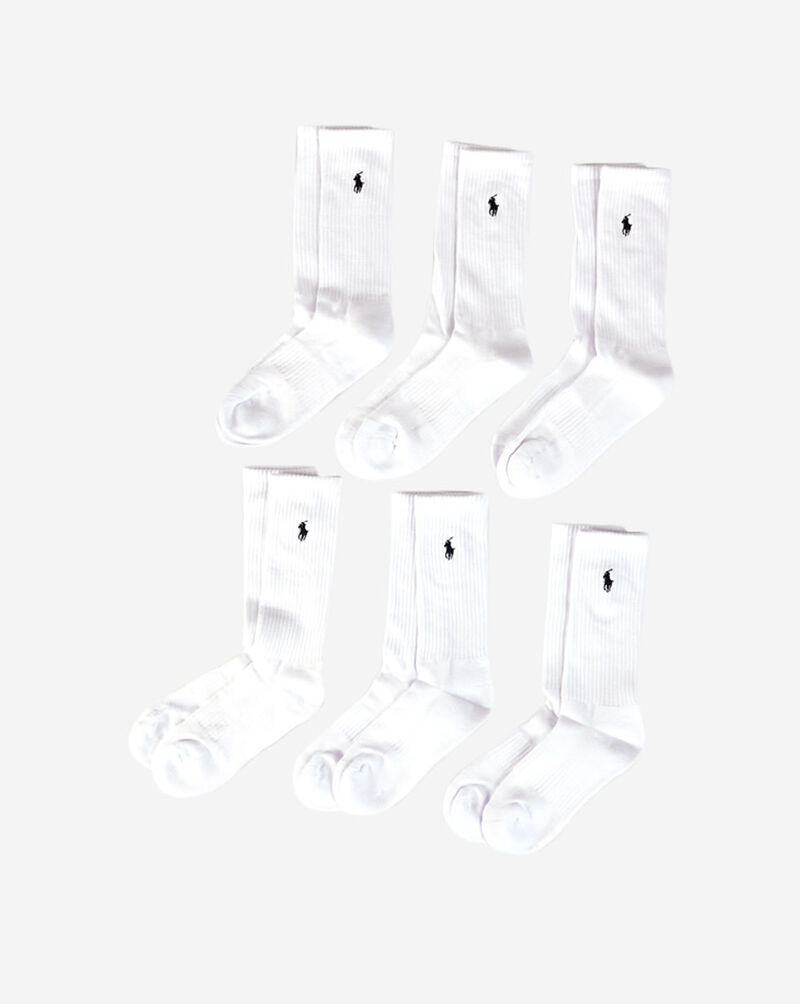 Polo Ralph Lauren Sport Crew 6Pk Socks (L) 821480PKZ3-100 Multi 1