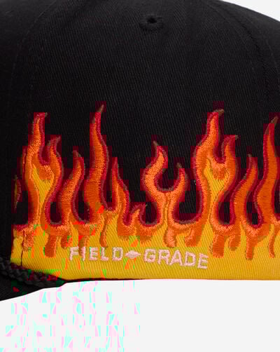 Were All Screwed Flame Twill Trucker  Were All Screwed Flame Twill Trucker