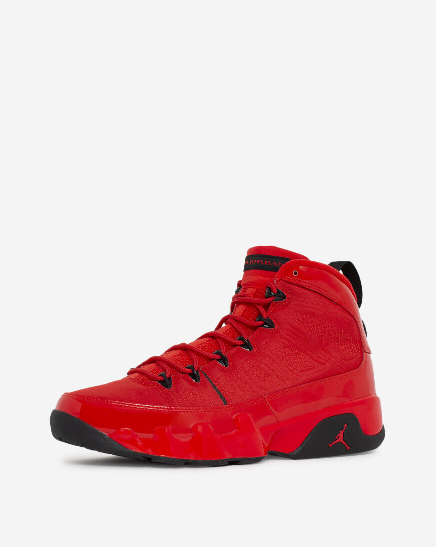 Jordan 9 rojo con negro 2025