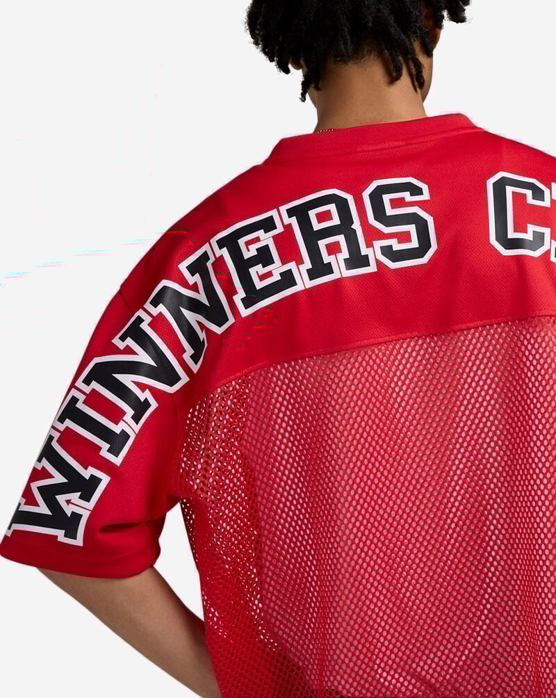 Hudson Winner Circle Cropped Mesh Tee E1134566-RED Red 3