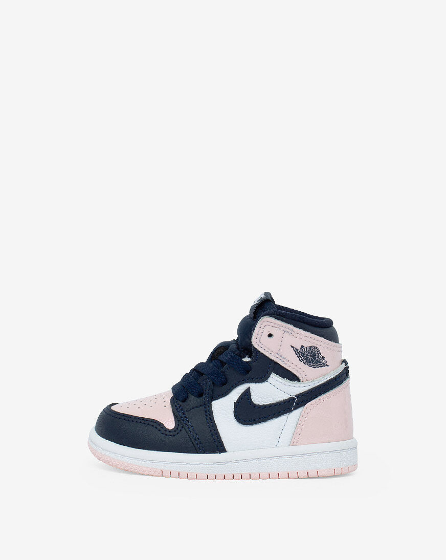 Shop Jordan Toddler Air Jordan 1 High CU0450-641 pink
