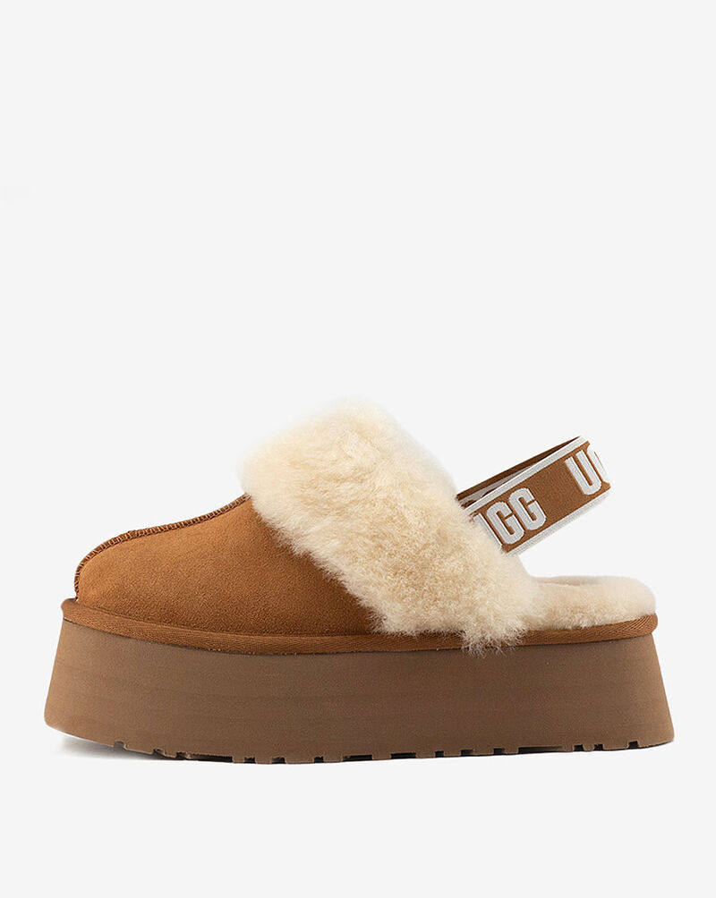 UGG Funkette Flatform Slippers - Brown - 10