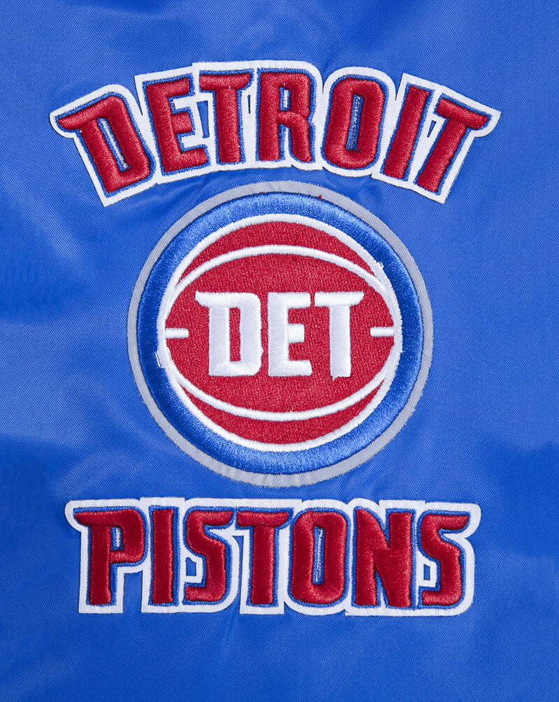 PRO STANDARD Detroit Pistons Retro Classic Rib Satin Jacket BDP656056-RYR Blue 4
