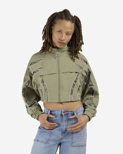 Mesh Insert Woven Track Jacket