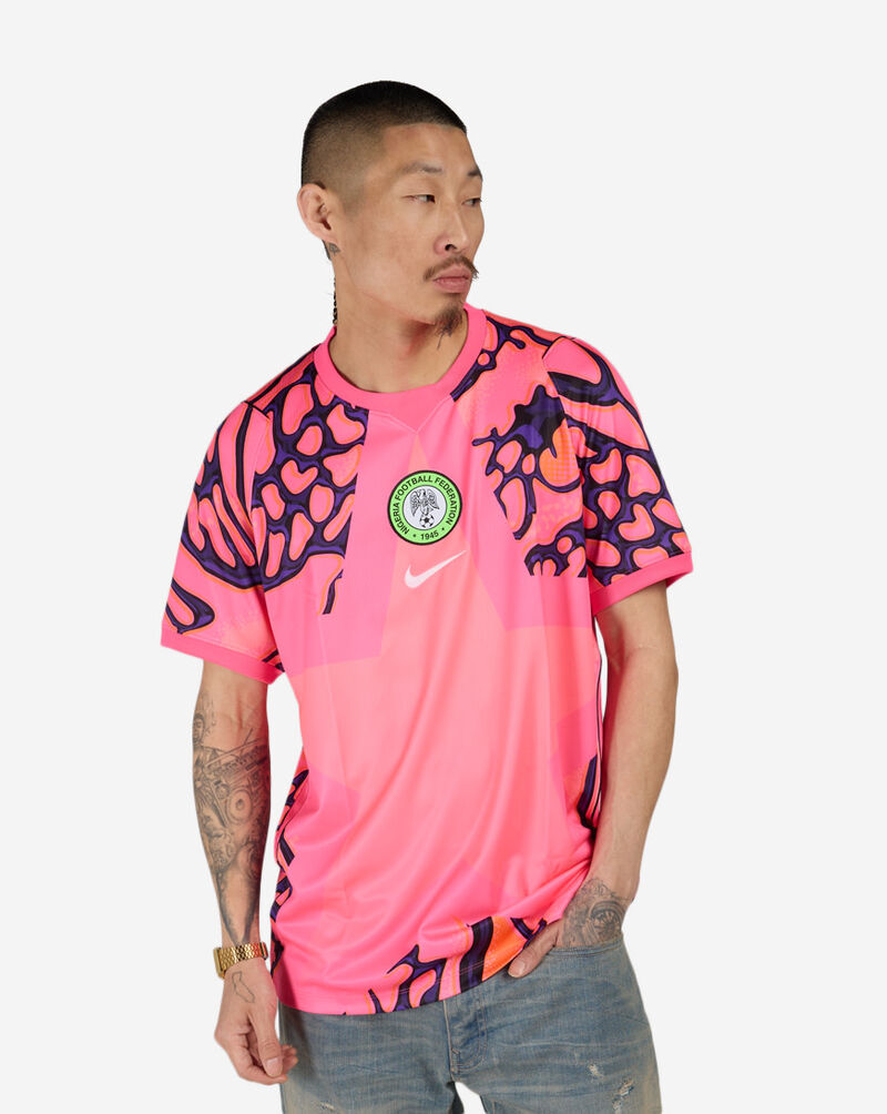 Nike Nigeria 2026 Stadium Goalkeeper Dri-FIT Soccer Replica Jersey IB5313-645 Pink 1