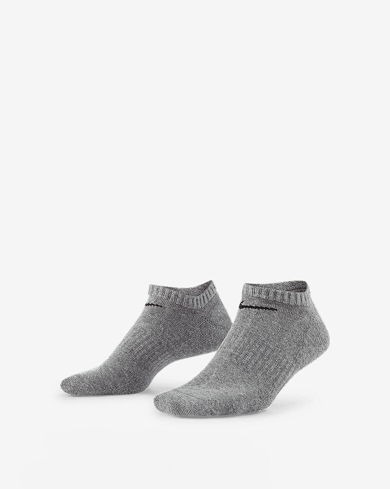 Nike 3 PK Everyday No Show Cushion Socks SX7673-064 Grey 1