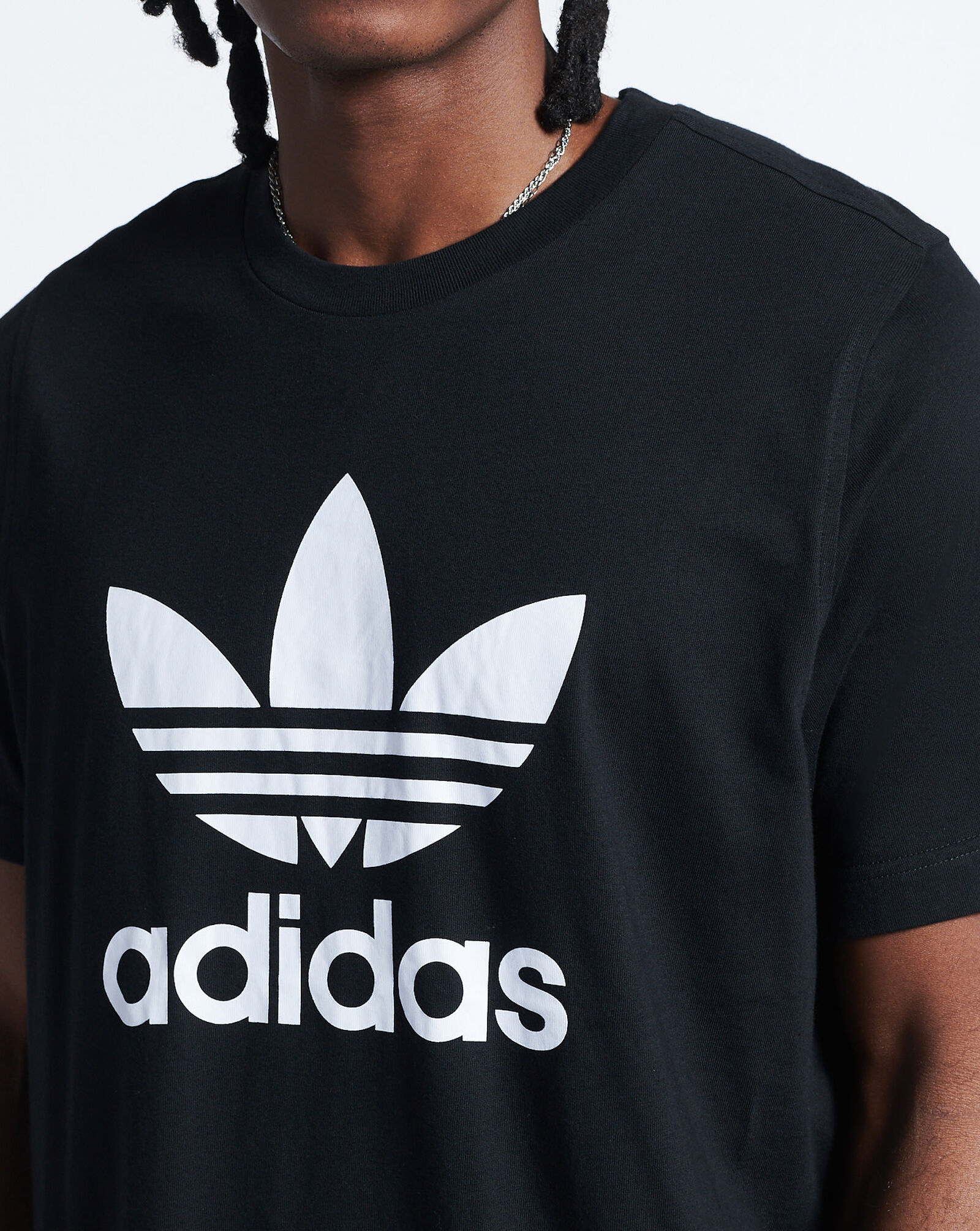 Shop adidas Trefoil Short Sleeve Tee H06642 black | SNIPES USA