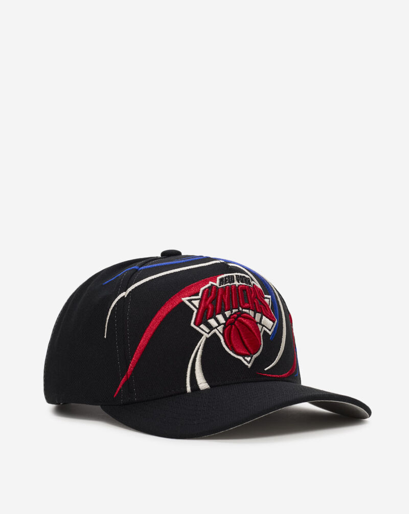Mitchell  Ness New York Knicks Pro Pinch Swirl Snapback Hat HP14507-NYKBLCK Black 1