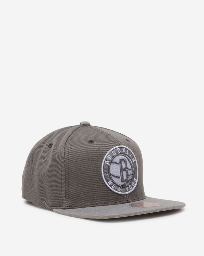 Mitchell & Ness Brooklyn Nets Cool Grey Hook Snapback 6HSSSH21035-BNEGREY Grey 1