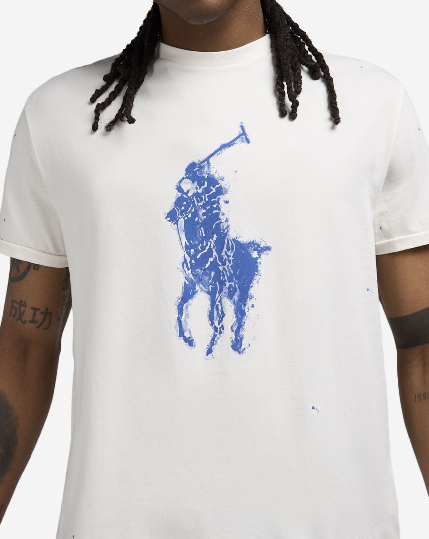 Shop Polo Ralph Lauren Big Pony T-Shirt 710964482004-NEV white