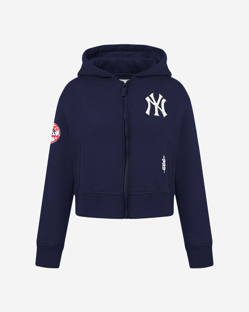 Big Girls' New York Yankees Classic Fleece Full-Zip Hoodie