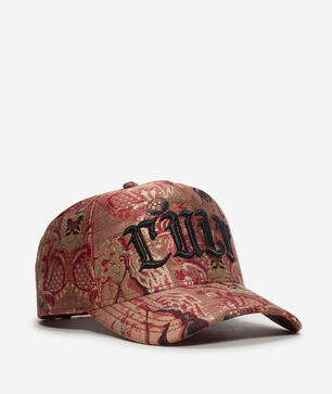 Tapestry Print 5 Panel Trucker Hat