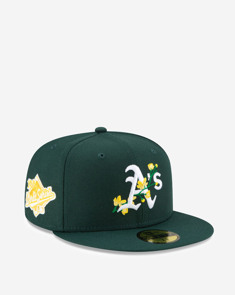 Shop New Era 59Fifty Oakland A's Side Patch Bloom Hat 60288176 green