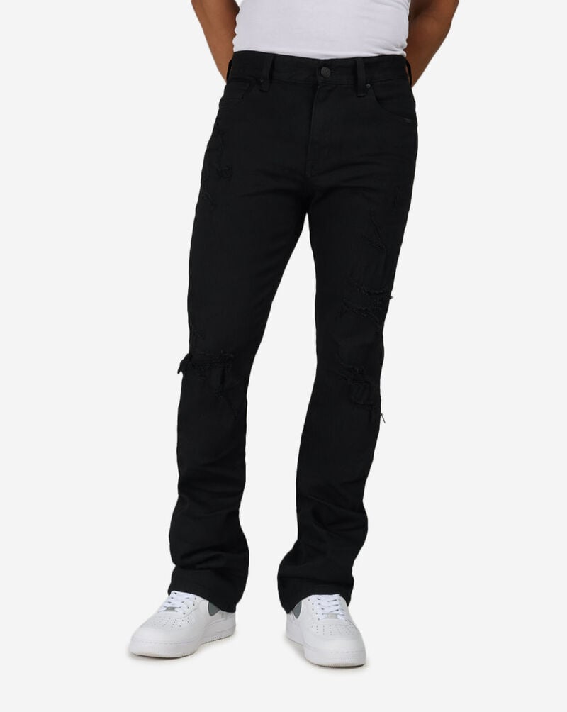Smoke Rise Stacked 5Pkt Vintage Wash Jean JP26F231SNZ-BLK Black 1