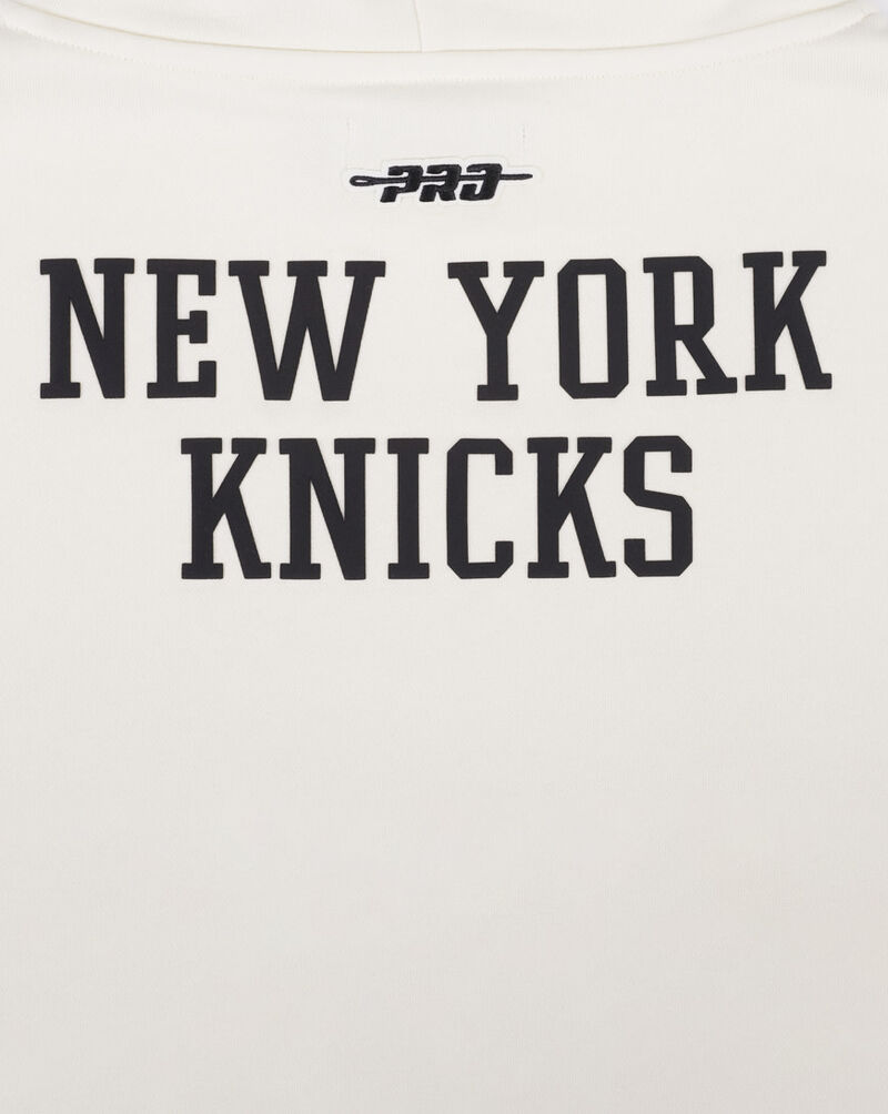 PRO STANDARD New York Knicks Championship Cropped Pullover Hoodie BNKC517768-EBK cream 4