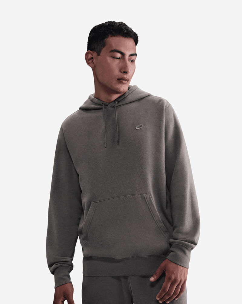 Nike NSW Club Washed Fleece Hoodie IQ1219-289 Brown 3