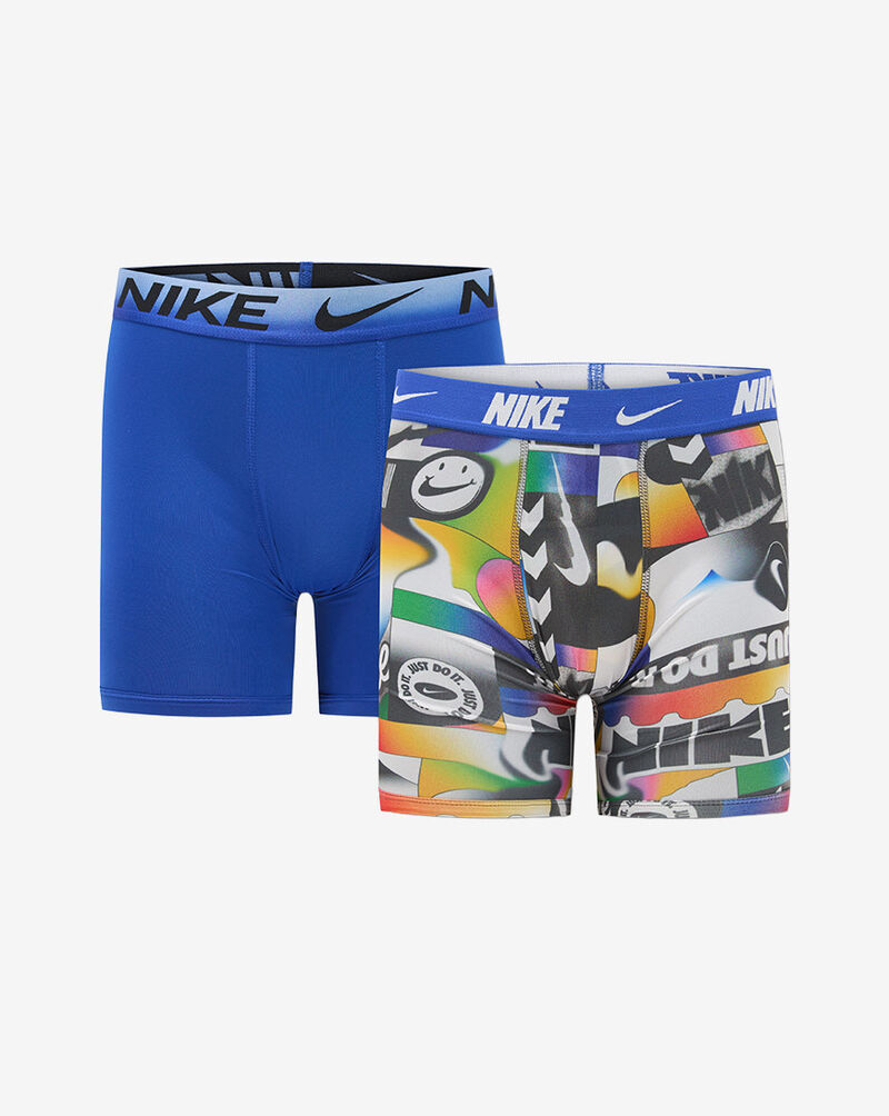Nike Big Kids' 2PK Printed Boxer Briefs 9N1334-BM7 Multi 1