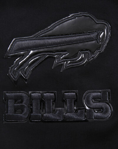 Buffalo Bills Triple Black Double Knit Full-Zip Hoodie
