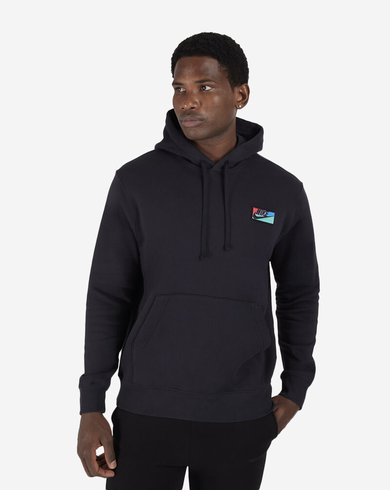 Shop Nike NSW Club Plus Pullover Graphic Patch Hoodie FB8439-010 black ...