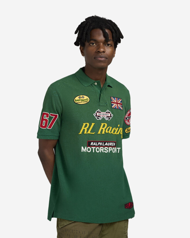 Polo Ralph Lauren Classic Fit Racing Mesh Polo Shirt 710972345001-GRN Green 1