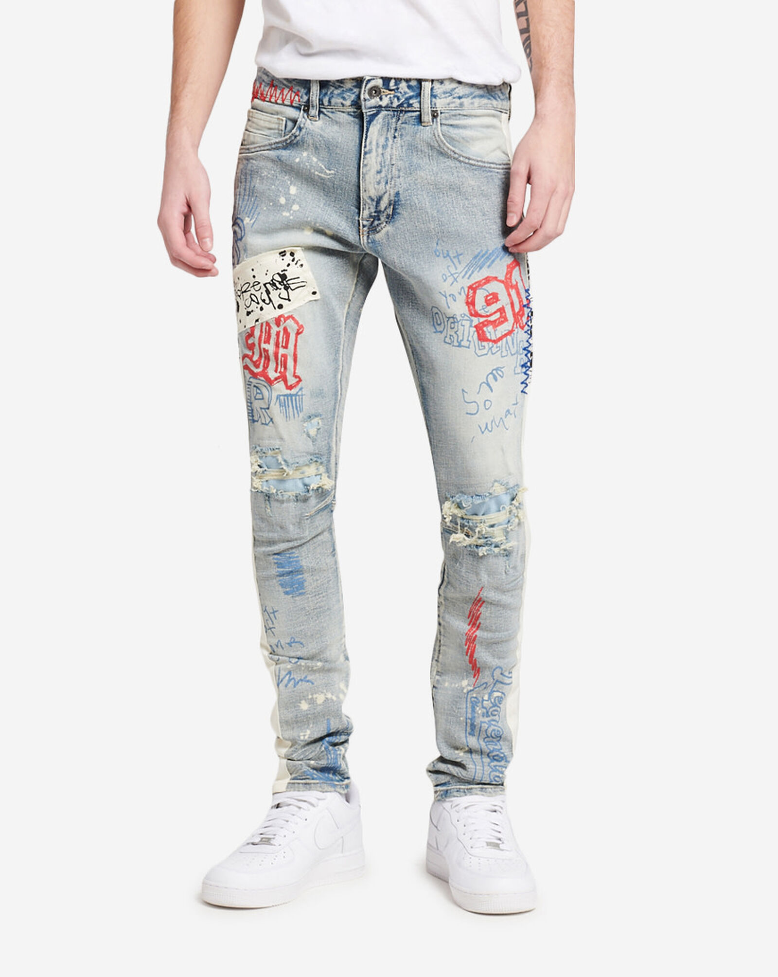 Shop Smoke Rise Authentic Truth Rip and Repair Denim Jeans JP22618JALP