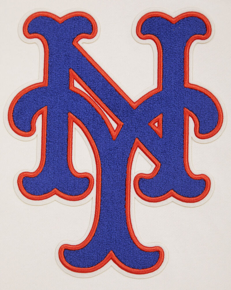 PRO STANDARD New York Mets Retro Classic Fleece Pull Over Hoodie LNM535550-ERB cream 2