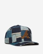 New Era 9Fifty Atlanta Braves A-Frame Denim Patchwork Snapback Hat 60833845 Multi 1