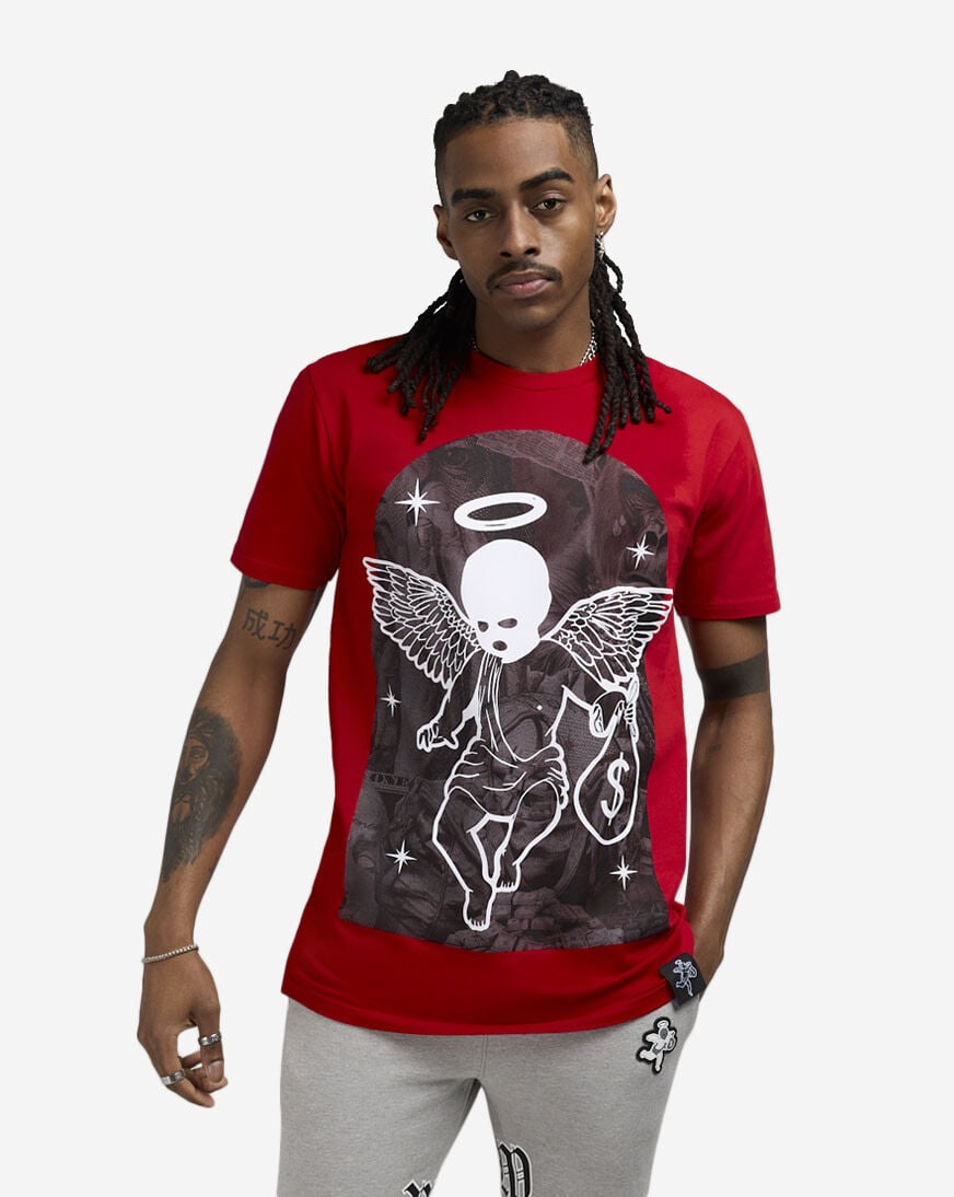 MOMENTEL Super Angel Red Piercing 長袖Tシャツ MOMENTEL Super Angel Red Piercing 長袖Tシャツ