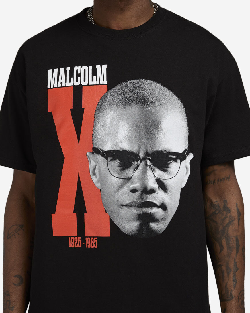 Shop Graphic Tees Big Malcom X Face Tee MAL1620XX black | SNIPES USA