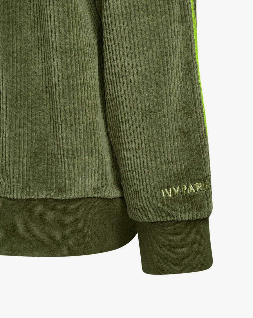 Shop adidas IVY PARK Corduroy Hoodie HC6016 green | SNIPES USA