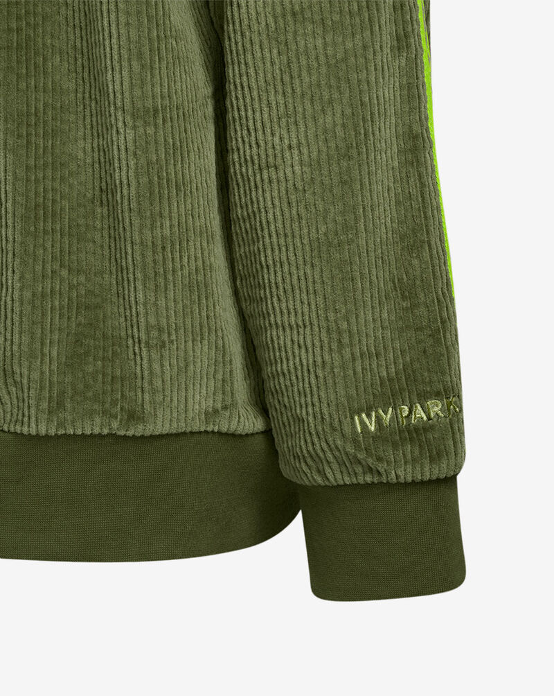 adidas IVY PARK Corduroy Hoodie  HC6016 Green 5