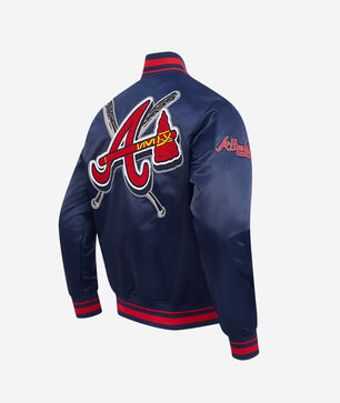 Atlanta Braves Mashup Rib Satin Jacket