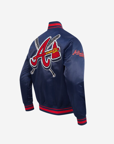 Atlanta Braves Mashup Rib Satin Jacket