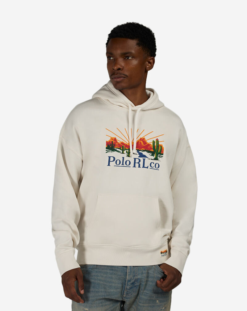 Polo Ralph Lauren Fleece Red Rocks Novelty Graphic Hoodie 710B26161001-NEV cream 1