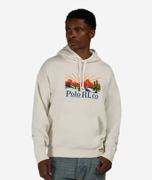 Fleece Red Rocks Novelty Graphic Hoodie