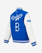 Big Boys' Brooklyn Dodgers Retro Classic Rib Wool Varsity Jacket