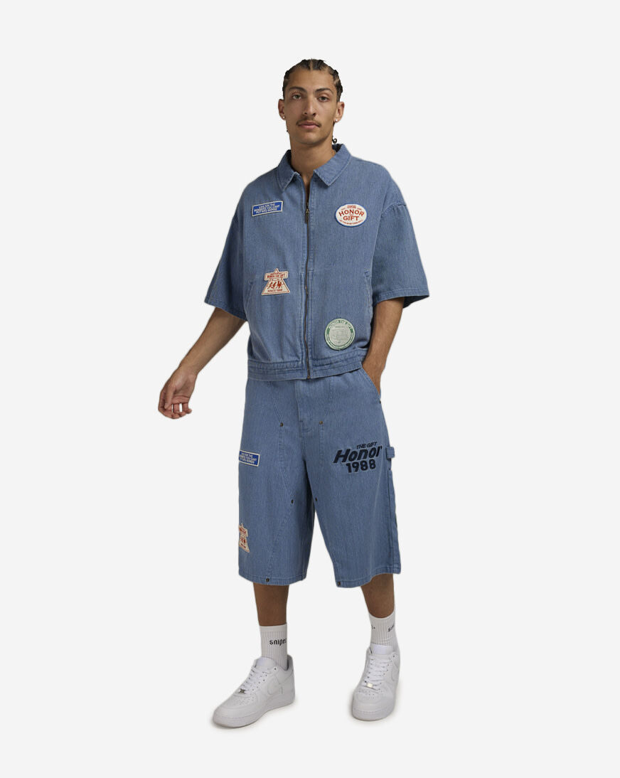 Shop Honor The Gift Twill Carpenter Short HTG250224-BLU blue