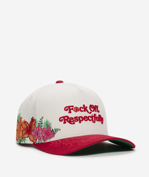 Respectfully Floral Twill Trucker Hat