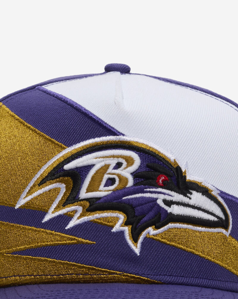 New Era 9Fifty Baltimore Ravens Retro A-Frame Snapback Hat 60974179 Purple 2