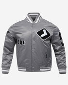 Chicago White Sox Old English Rib Satin Jacket