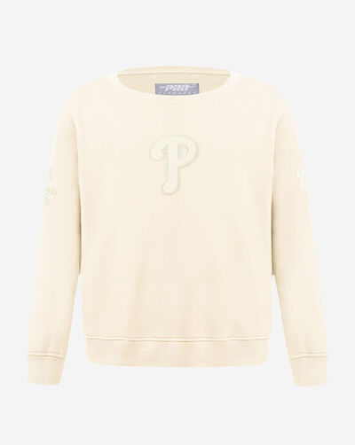 Big Boys' Philadelphia Phillies Neutral Fleece Crewneck