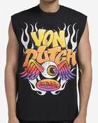 Von Dutch Flames Foil Muscle Tank 4VND9B7773-BLK Black 3