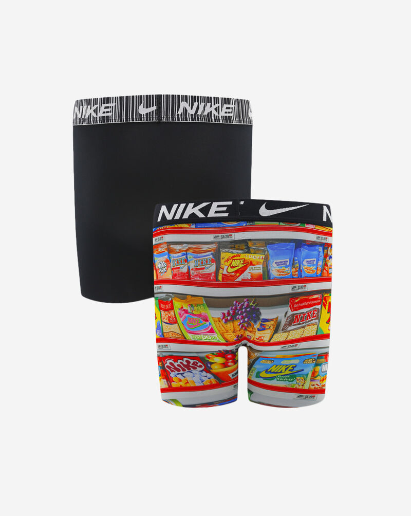 Nike Big Kids' 2PK Printed Long Boxer Briefs 9N1334-U10 Multi 3